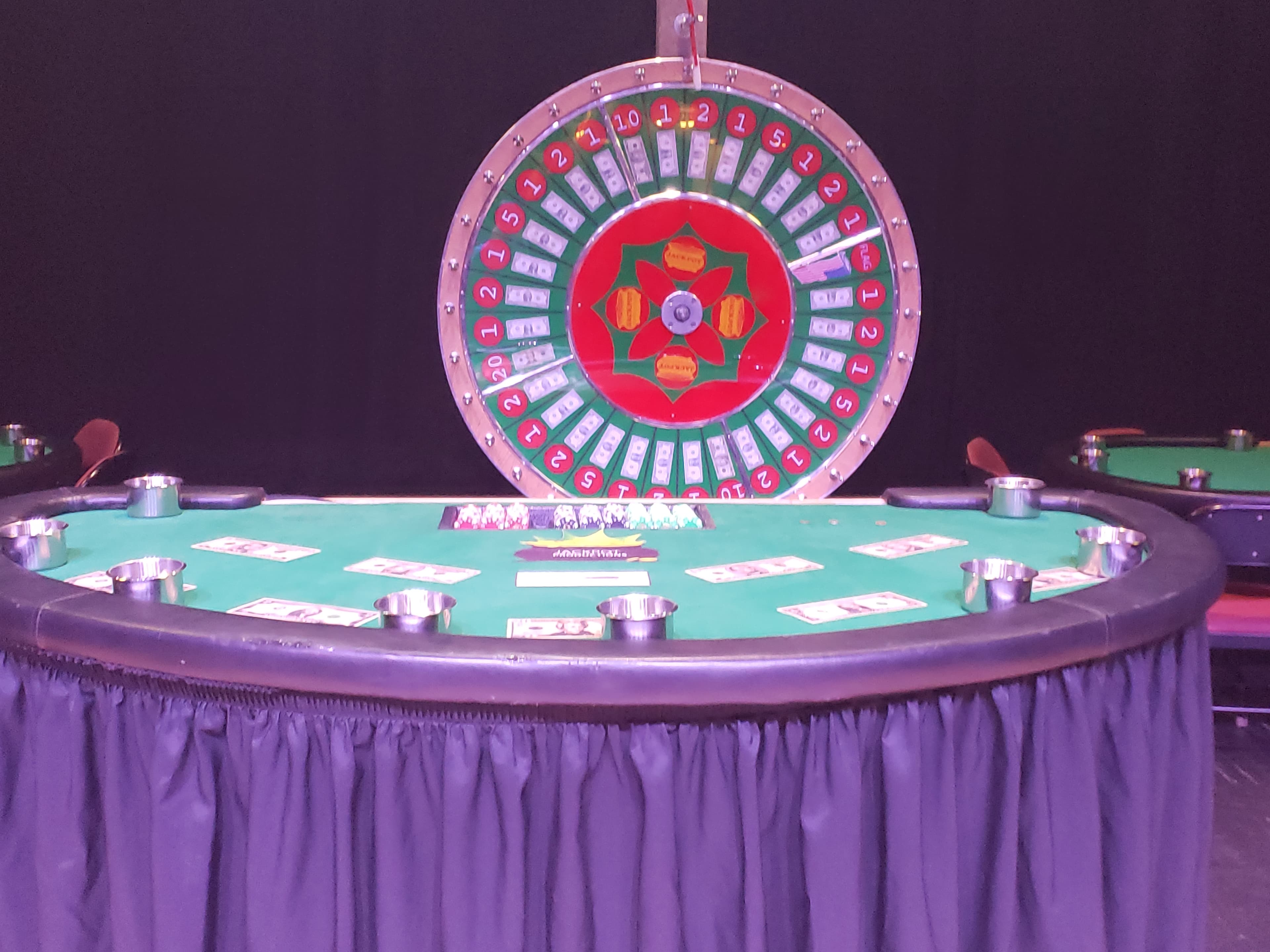 Big Wheel tables rental photo — BSA Events