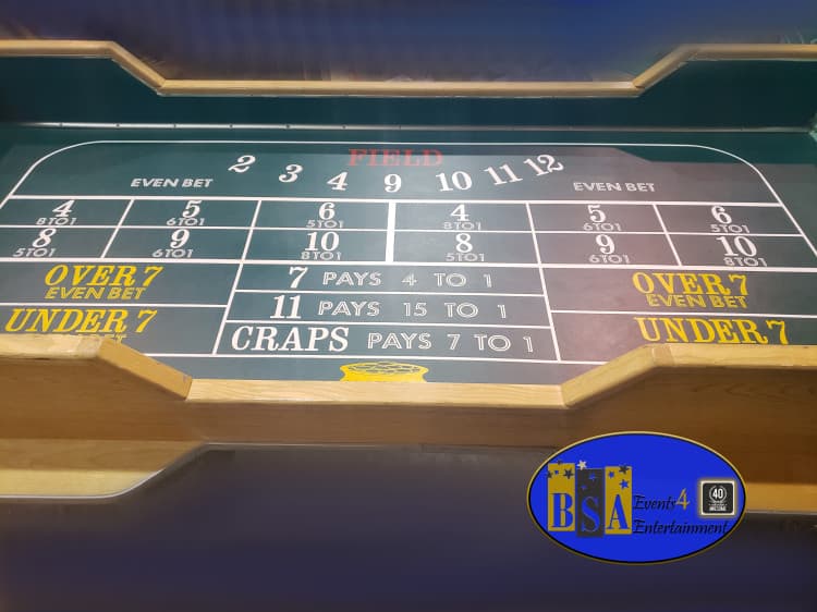 Easy Craps - Beat the Dealer table rental — BSA Events Metro Detroit