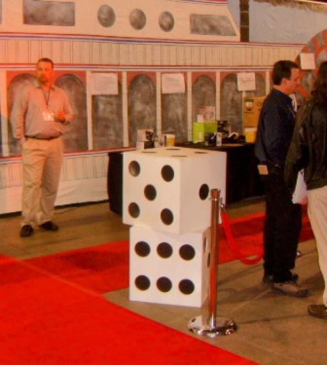 Giant Dice Display set of 4 (24 × 24) rental — BSA Events Metro Detroit