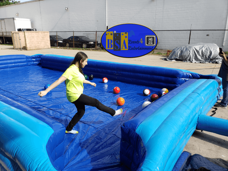 Giant Soccer Billiards (Pool) inflatable rental — BSA Events Metro Detroit
