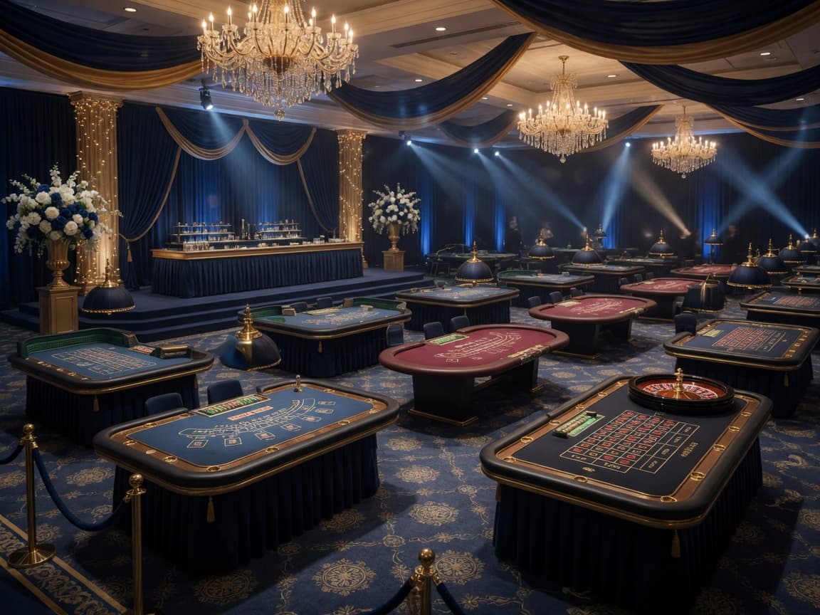 High Roller Executive Casino party 200-300 guests rental — BSA Events Metro Detroit