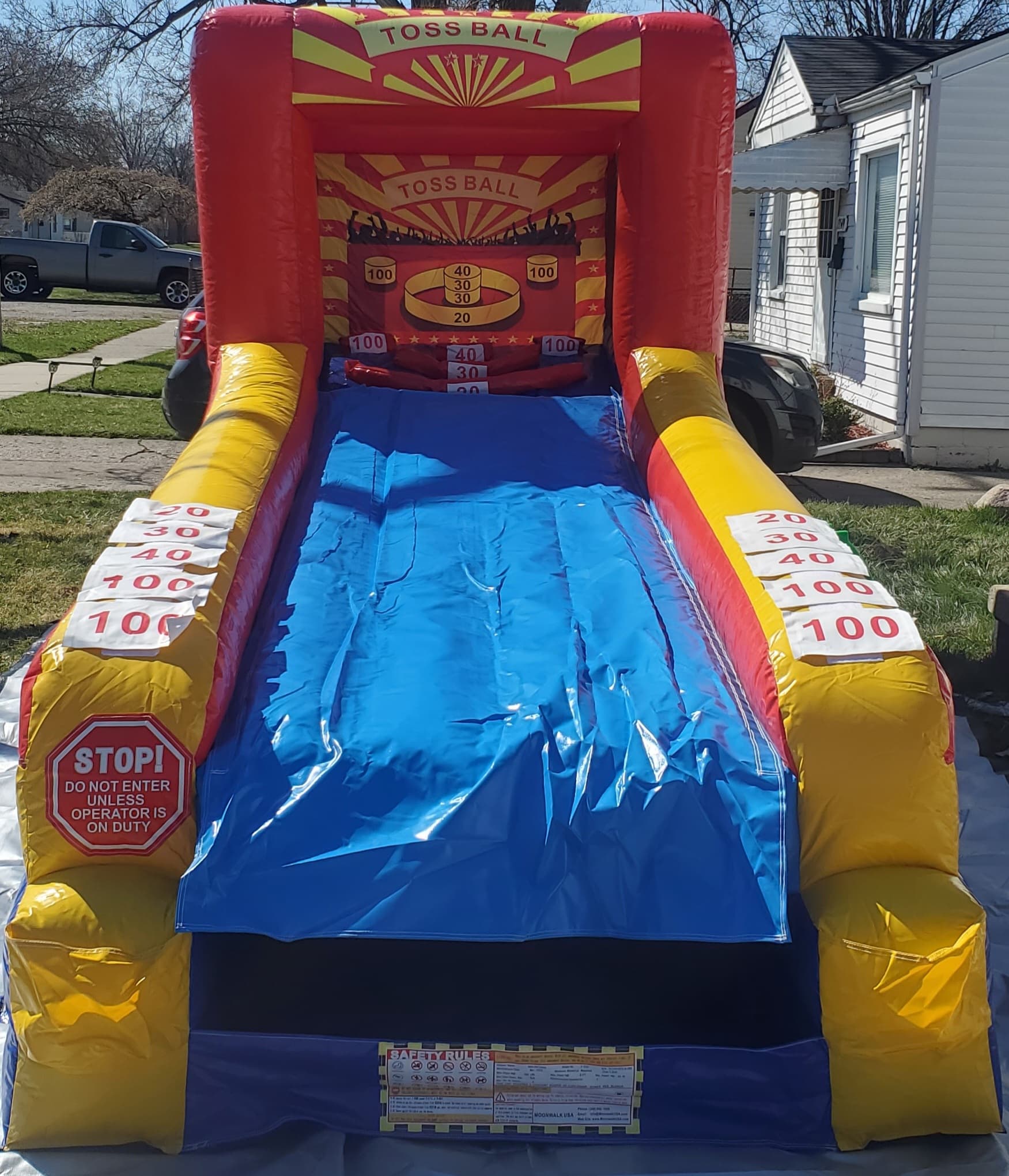 Inflatable Skee Ball rental — BSA Events Metro Detroit