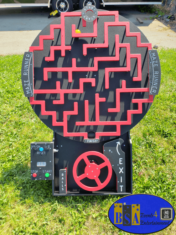 Maze Runner Pipes game rental — BSA Events Metro Detroit