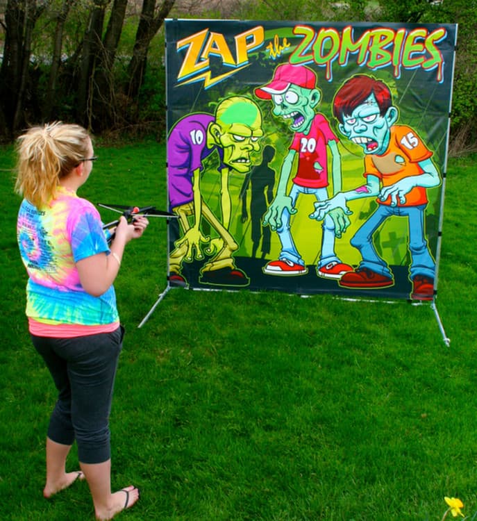 Tarp toss game - Zombie Shooter rental photo — BSA Events