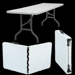 6' Plastic Folding Tables rental — BSA Events Metro Detroit